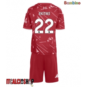 Liverpool Hugo Ekitike #22 Prima Maglia Bambino 2026-27 Manica Corta (+ Pantaloni corti)